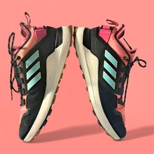 Adidas Hiking Shoe Tie Dye Sunset Pink Men's 8 Women's 9.5 Excellent Condition!